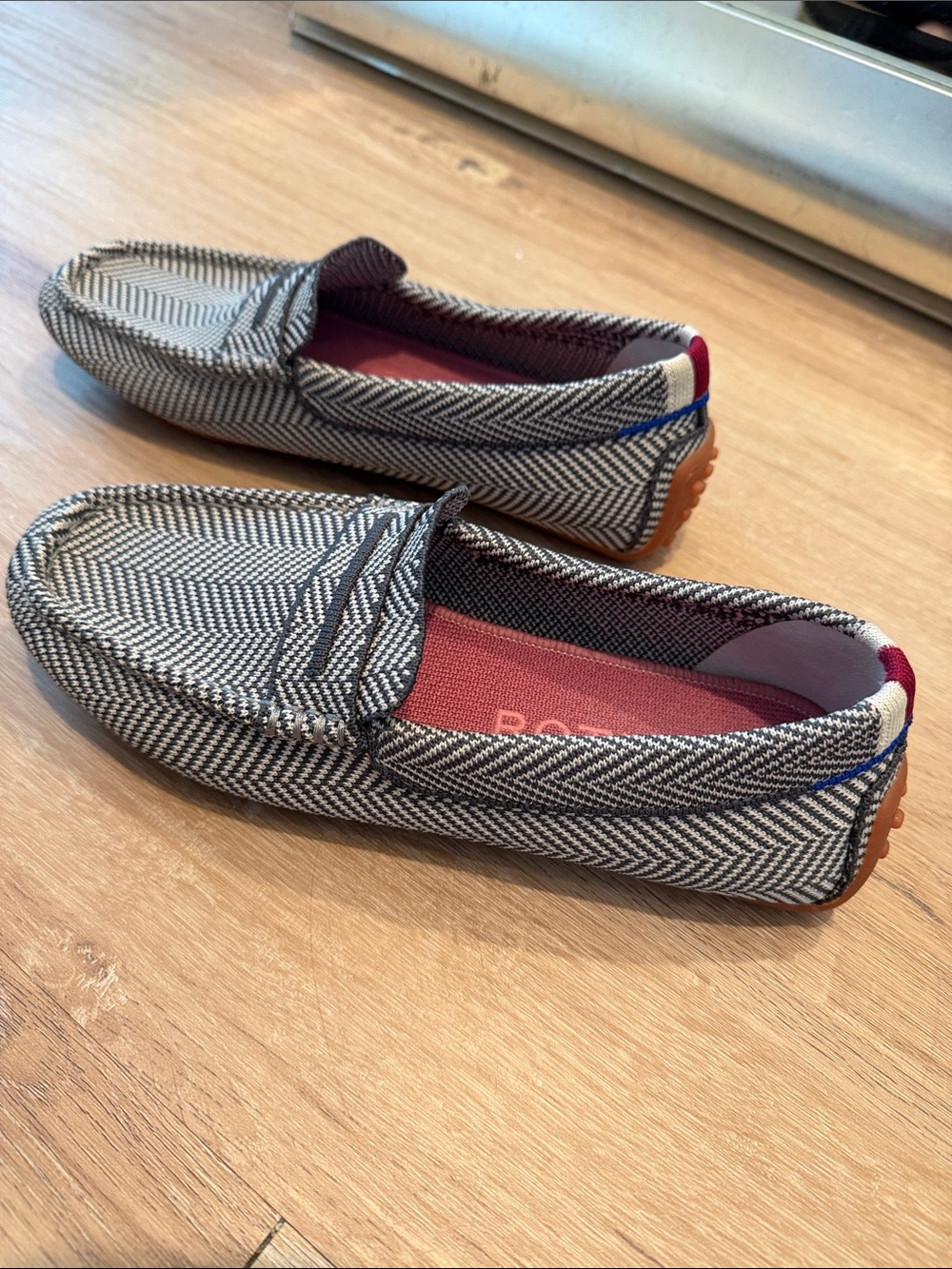 Rothy's - The Driver Herringbone Loafers - Iron Gray - Size 7 - Picture 7 of 12